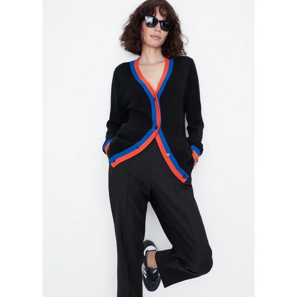 Kule The Sinclair Cashmere Button Cardigan in Black New with tags - Picture 2 of 13